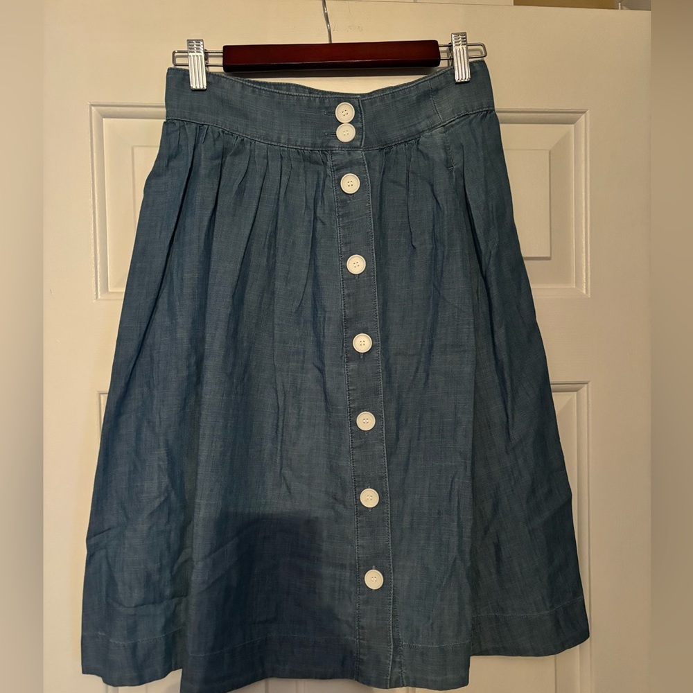 Talbots size 2 petite denim skirt